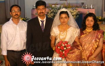 Josson Dhanya Wedding Photos